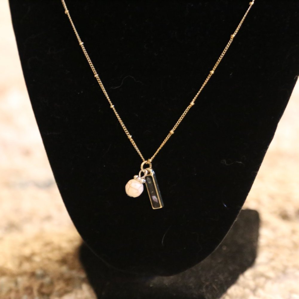 Gold Marble Necklace